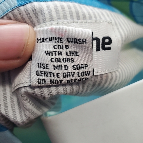 Ablanche New York Mens Shirt Size 3XL Button Front Blue Aqua - Picture 5 of 6